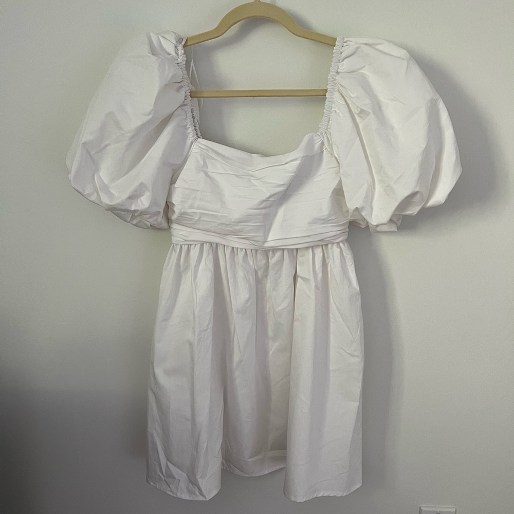 Puff Sleeve Mini Dress